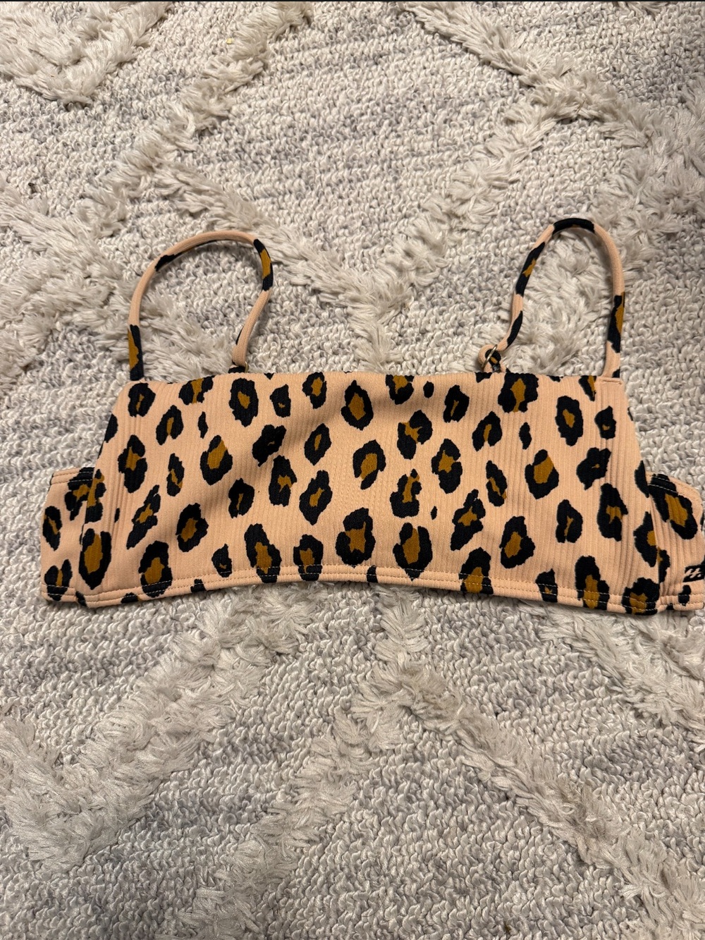Cheetah print bikini top, tags removed size small